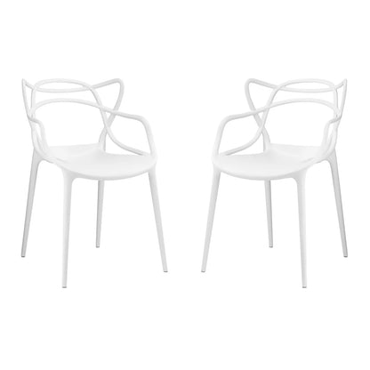 Monte Dining Chair - White By World Modern Design | Dining Chairs | Modishstore - 6