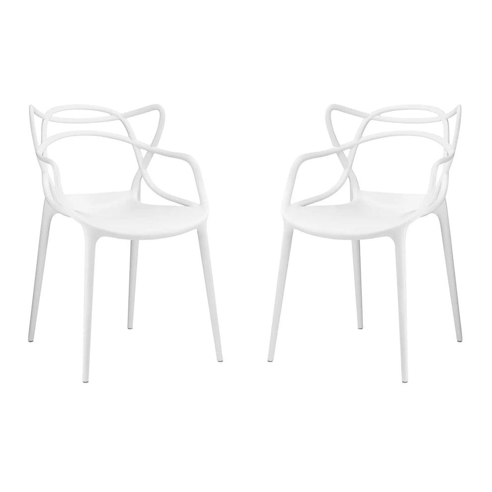 Monte Dining Chair - White By World Modern Design | Dining Chairs | Modishstore - 6