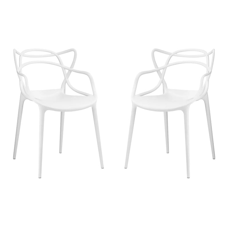 Monte Dining Chair - White By World Modern Design | Dining Chairs | Modishstore - 6