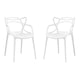 Monte Dining Chair - White By World Modern Design | Dining Chairs | Modishstore - 6