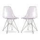 Tower Dining Chair, Clear By World Modern Design | Dining Chairs | Modishstore - 4