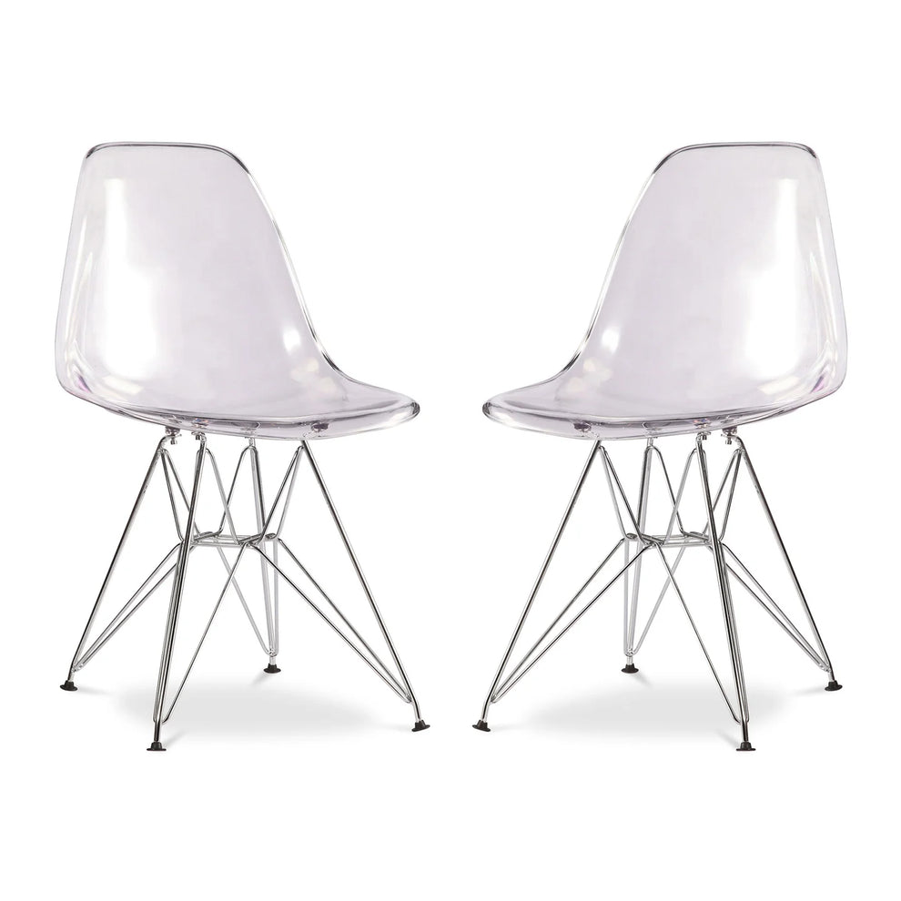 Tower Dining Chair, Clear By World Modern Design | Dining Chairs | Modishstore - 4
