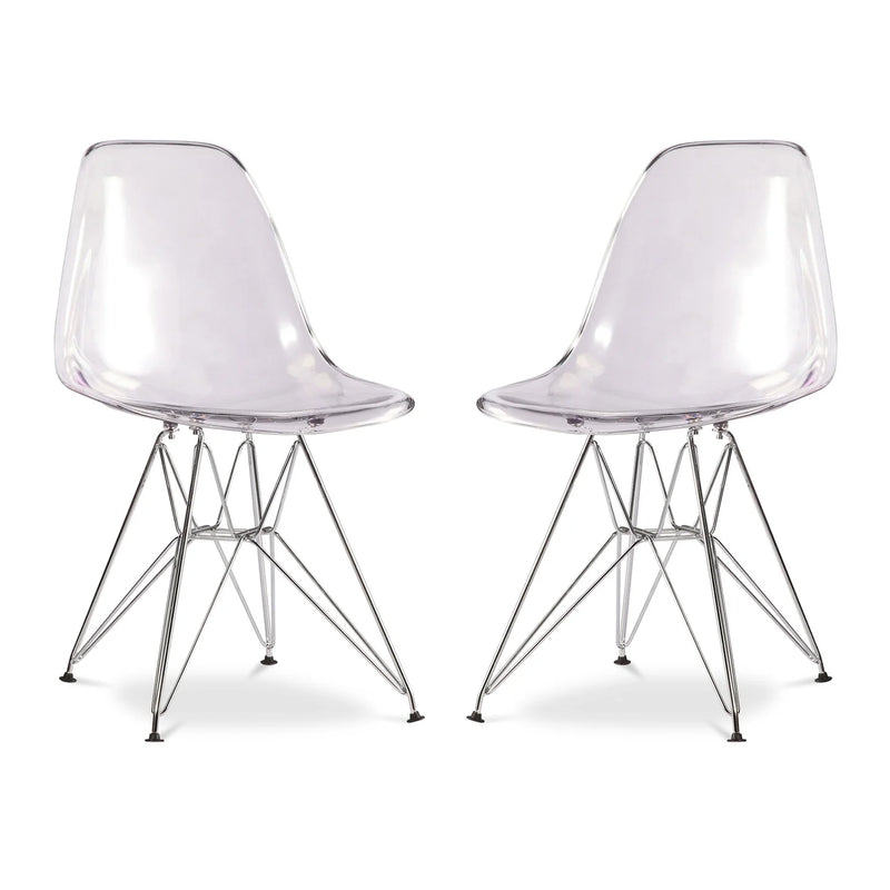 Tower Dining Chair, Clear By World Modern Design | Dining Chairs | Modishstore - 4
