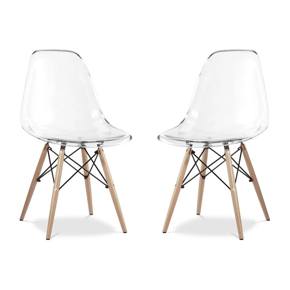 Pyramid Dining Chair, Clear By World Modern Design | Dining Chairs | Modishstore - 8