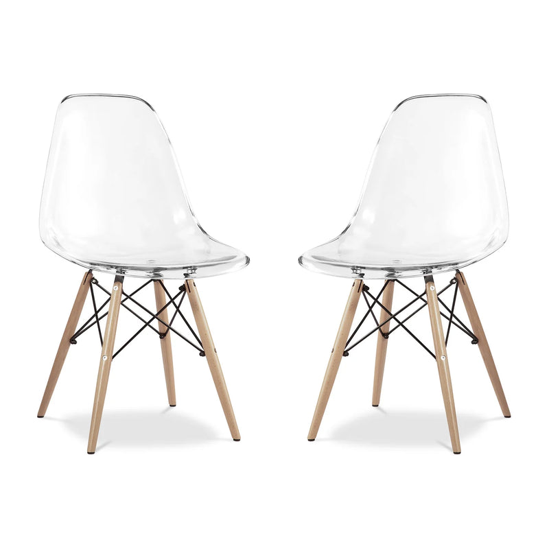 Pyramid Dining Chair, Clear By World Modern Design | Dining Chairs | Modishstore - 8