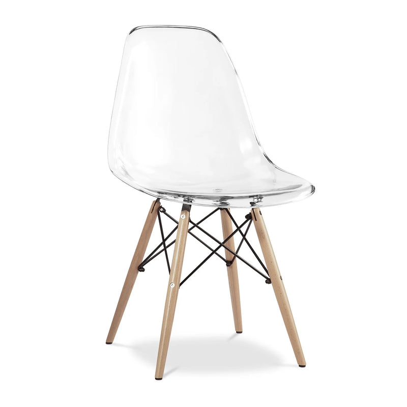 Pyramid Dining Chair, Clear By World Modern Design | Dining Chairs | Modishstore - 2
