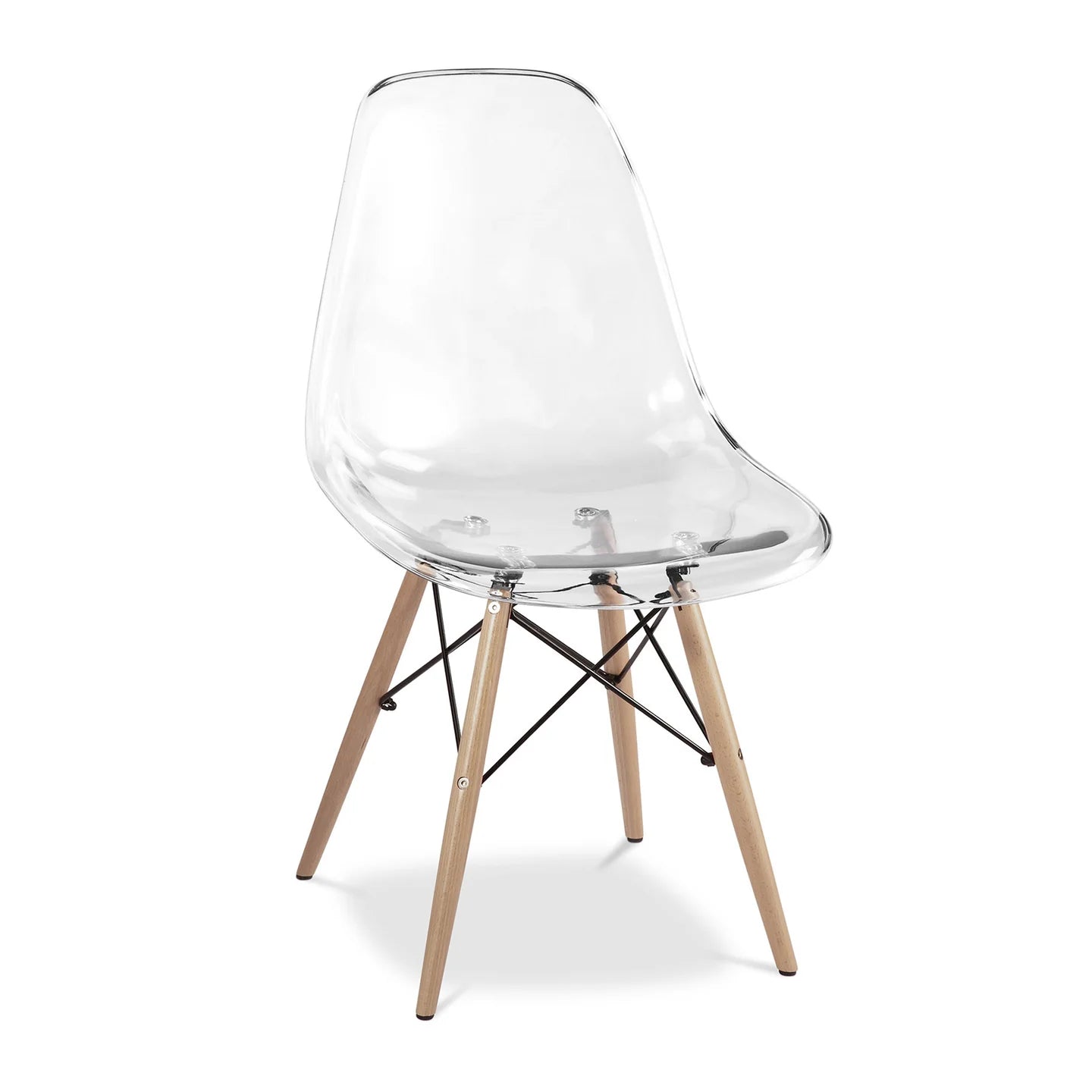 Pyramid Dining Chair, Clear By World Modern Design | Dining Chairs | Modishstore - 3