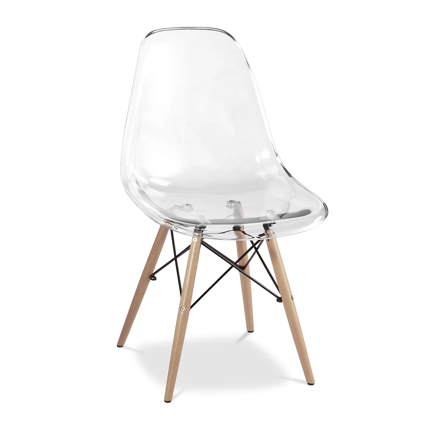 Pyramid Dining Chair, Clear By World Modern Design | Dining Chairs | Modishstore - 3