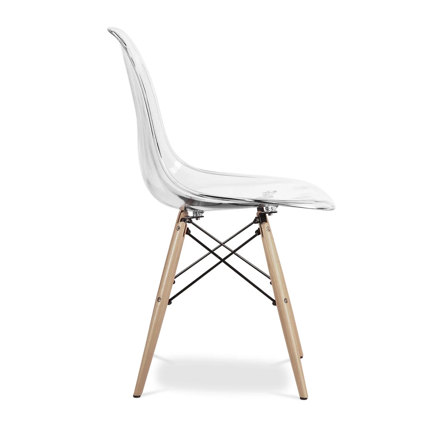 Pyramid Dining Chair, Clear By World Modern Design | Dining Chairs | Modishstore - 4