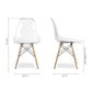 Pyramid Dining Chair, Clear By World Modern Design | Dining Chairs | Modishstore - 7