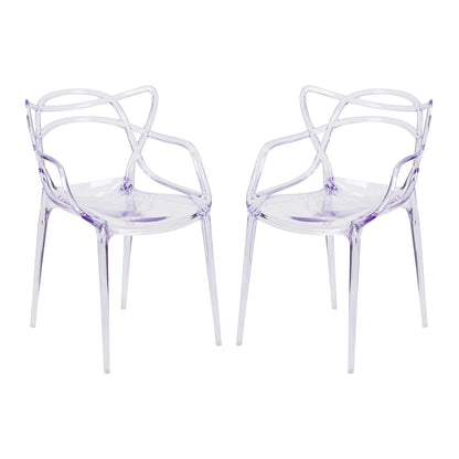 Monte Dining Chair - Clear By World Modern Design | Dining Chairs | Modishstore - 6