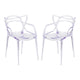 Monte Dining Chair - Clear By World Modern Design | Dining Chairs | Modishstore - 6
