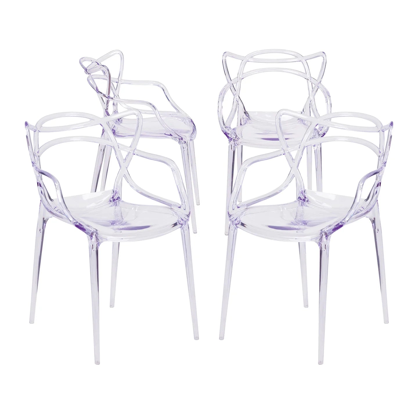 Monte Dining Chair - Clear By World Modern Design | Dining Chairs | Modishstore - 7