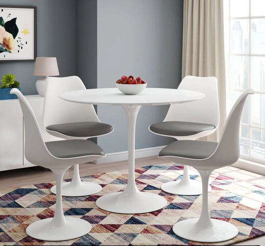 Rose 42" Round Fiberglass Dining Table By World Modern Design | Dining Tables | Modishstore