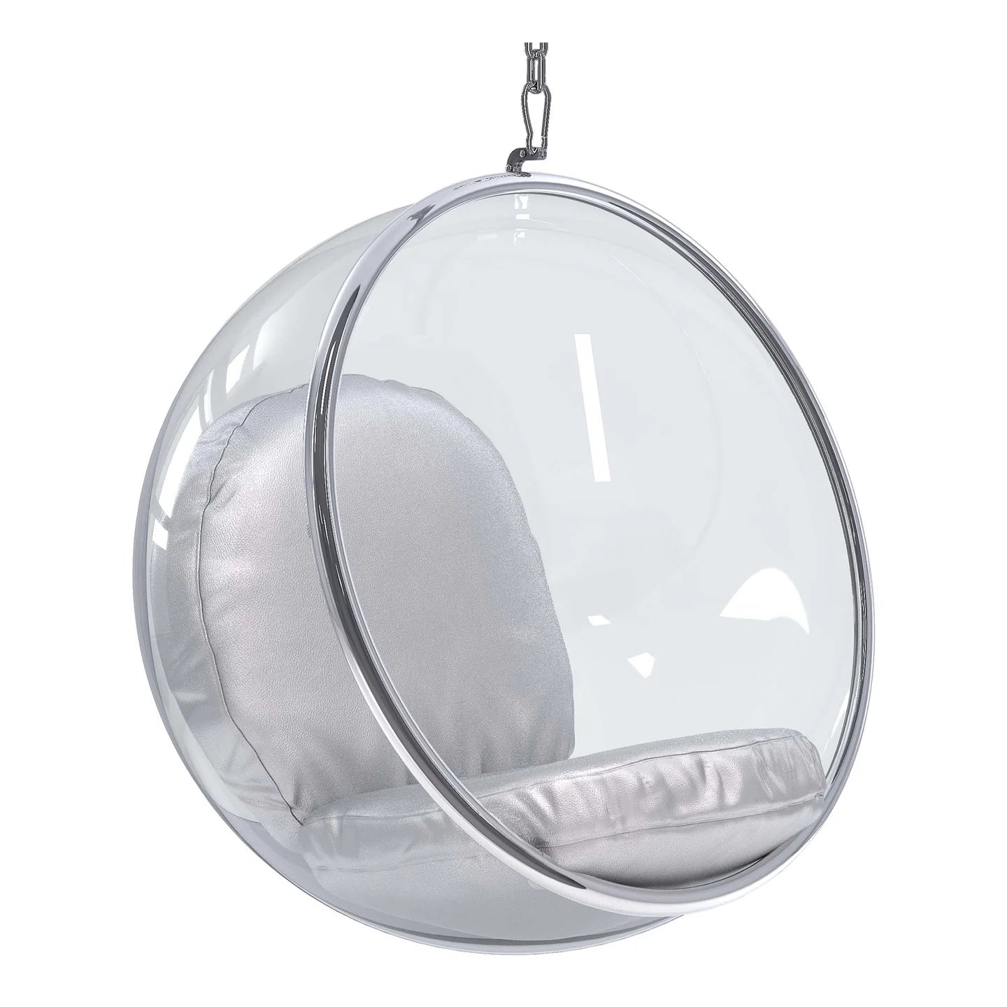 Hanging Bubble Chair, Silver Cushions By World Modern Design | Outdoor Porch Swings | Modishstore