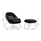 Haven Lounge Chair & Ottoman, Black By World Modern Design | Lounge Chairs | Modishstore - 2