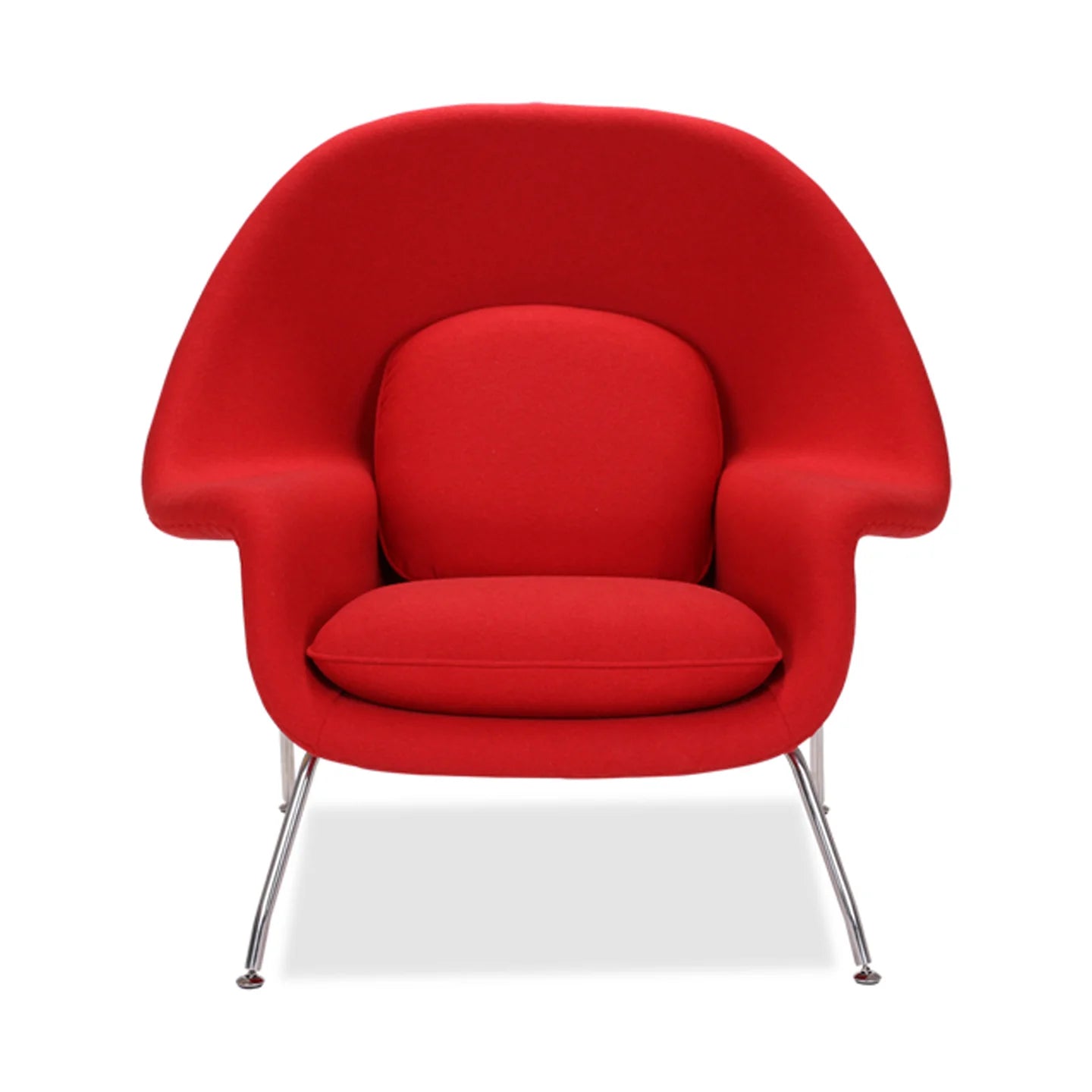 Haven Lounge Chair & Ottoman, Red By World Modern Design | Lounge Chairs | Modishstore - 5