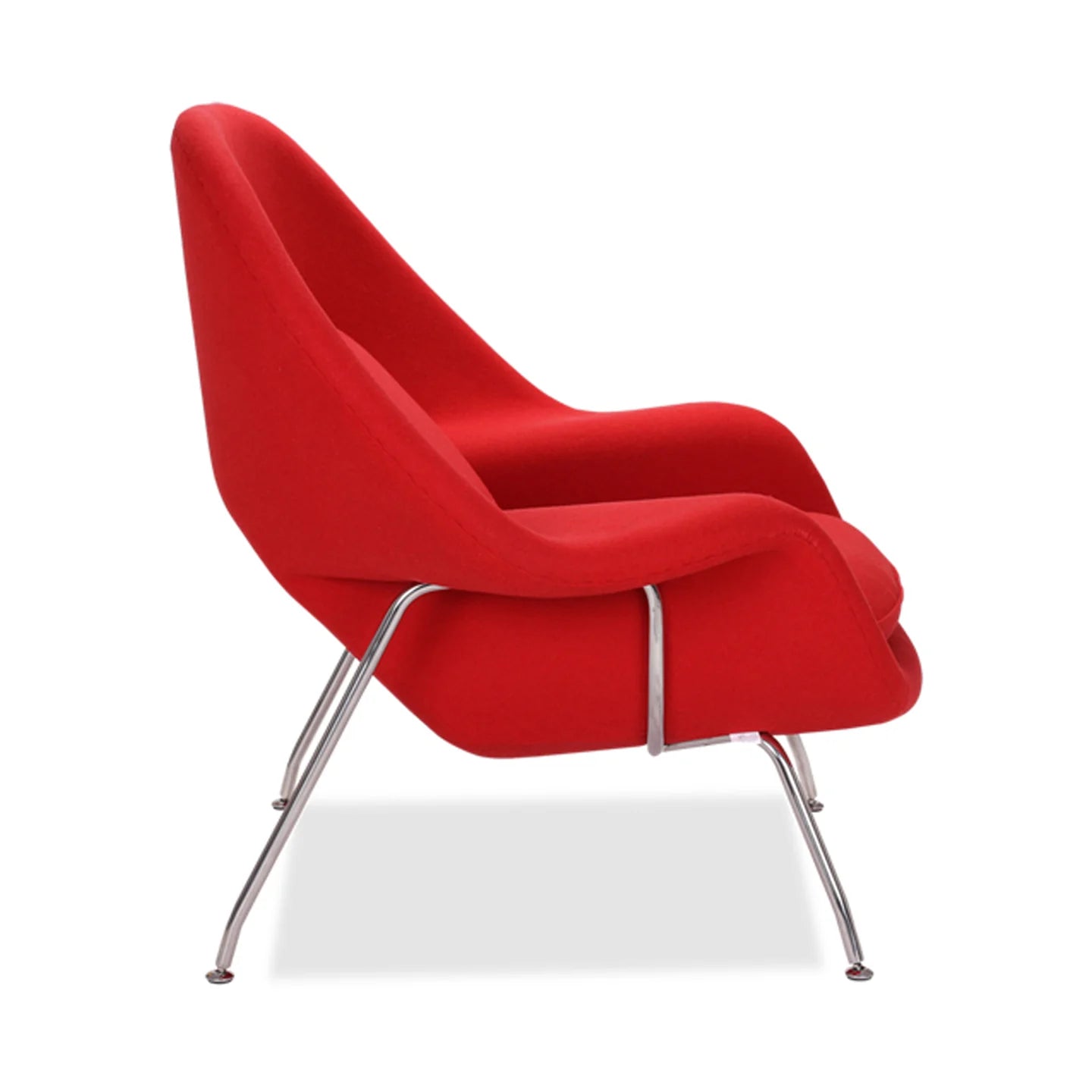Haven Lounge Chair & Ottoman, Red By World Modern Design | Lounge Chairs | Modishstore - 4