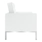 Rolina Armchair, White Leather By World Modern Design | Armchairs | Modishstore - 5