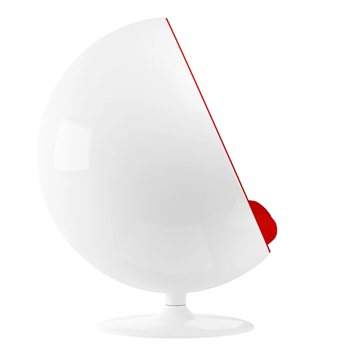 Ball Chair, Red By World Modern Design | Lounge Chairs | Modishstore - 3