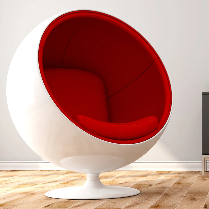 Ball Chair, Red By World Modern Design | Lounge Chairs | Modishstore