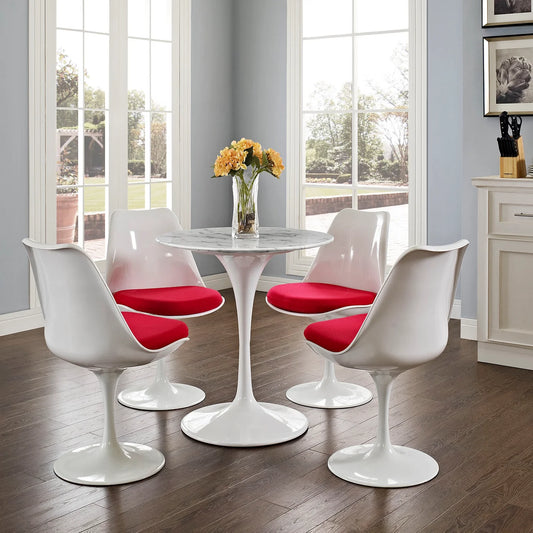 Rose 32" Round Marble Dining Table By World Modern Design | Dining Tables | Modishstore