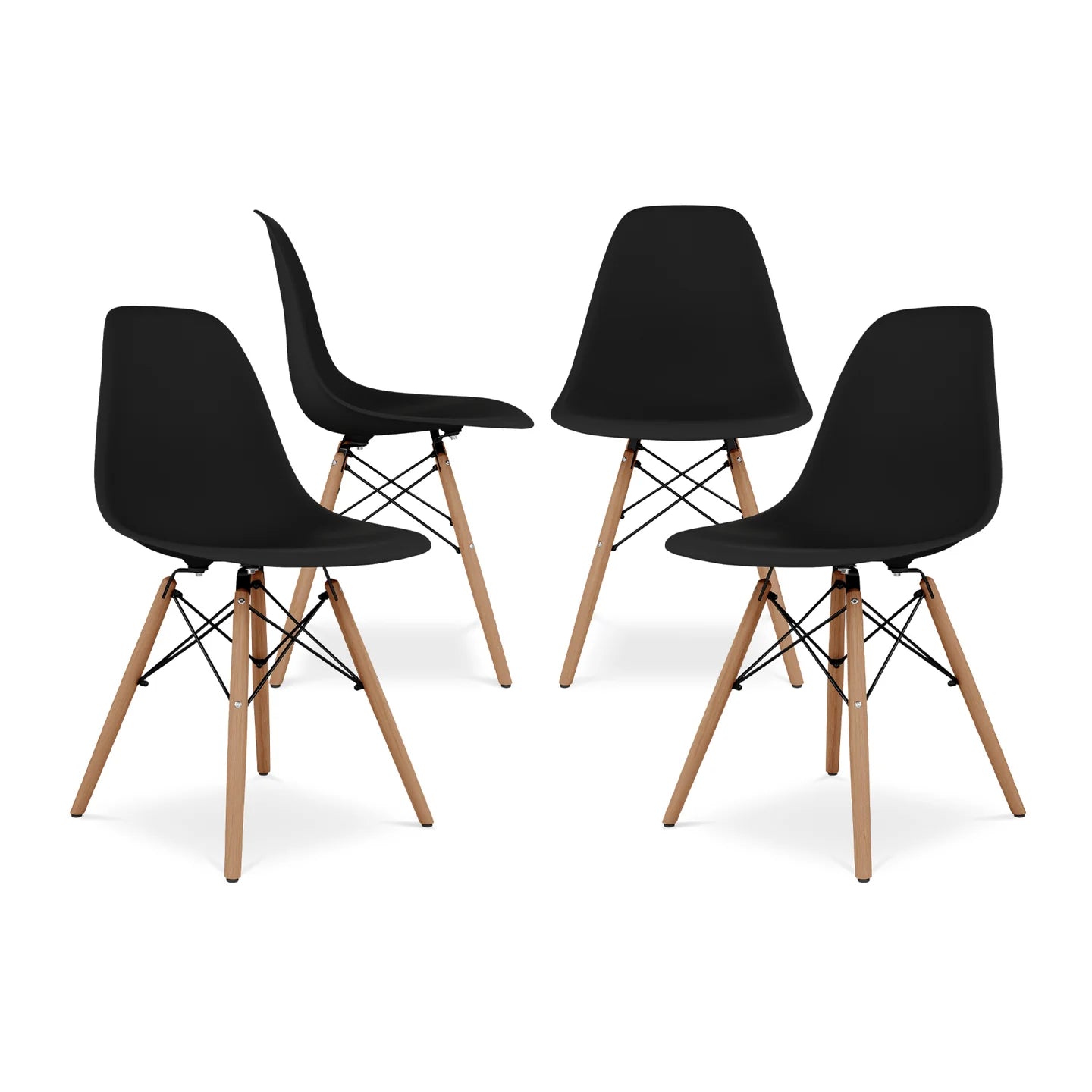 Pyramid Dining Chair, Black By World Modern Design | Dining Chairs | Modishstore - 7