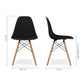 Pyramid Dining Chair, Black By World Modern Design | Dining Chairs | Modishstore - 5
