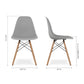 Pyramid Dining Chair, Gray By World Modern Design | Dining Chairs | Modishstore - 5