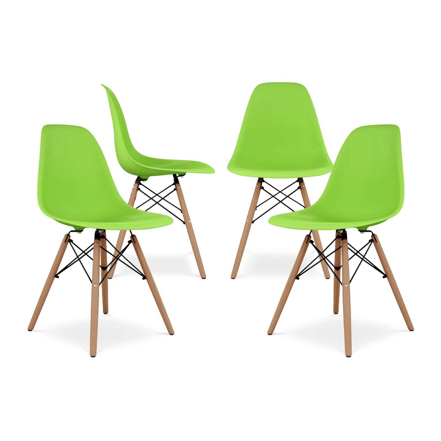Pyramid Dining Chair, Green By World Modern Design | Dining Chairs | Modishstore - 7