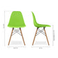 Pyramid Dining Chair, Green By World Modern Design | Dining Chairs | Modishstore - 5