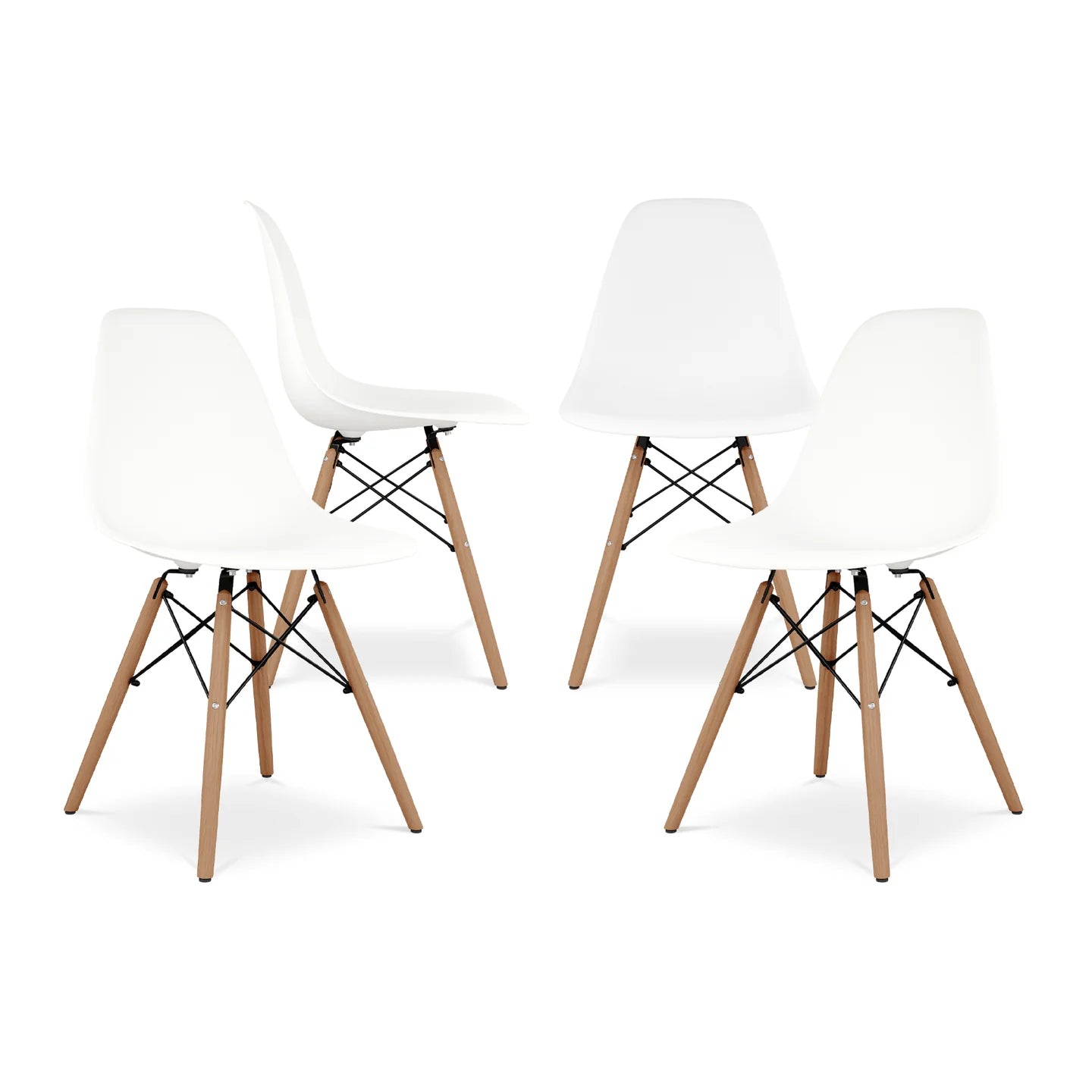 Pyramid Dining Chair, White By World Modern Design | Dining Chairs | Modishstore - 8