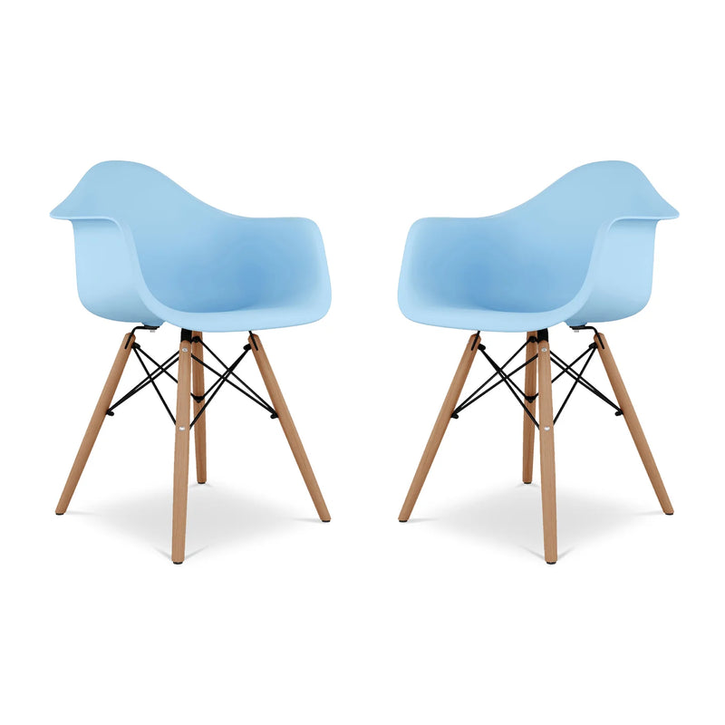 Pyramid Armchair, Blue By World Modern Design | Dining Chairs | Modishstore - 6