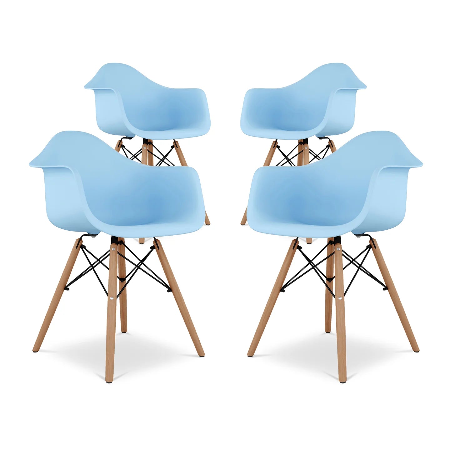 Pyramid Armchair, Blue By World Modern Design | Dining Chairs | Modishstore - 7