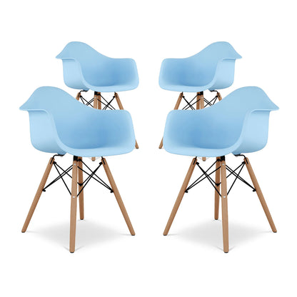 Pyramid Armchair, Blue By World Modern Design | Dining Chairs | Modishstore - 7