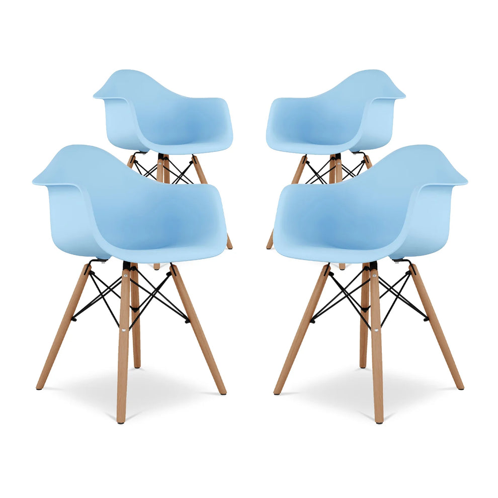 Pyramid Armchair, Blue By World Modern Design | Dining Chairs | Modishstore - 7