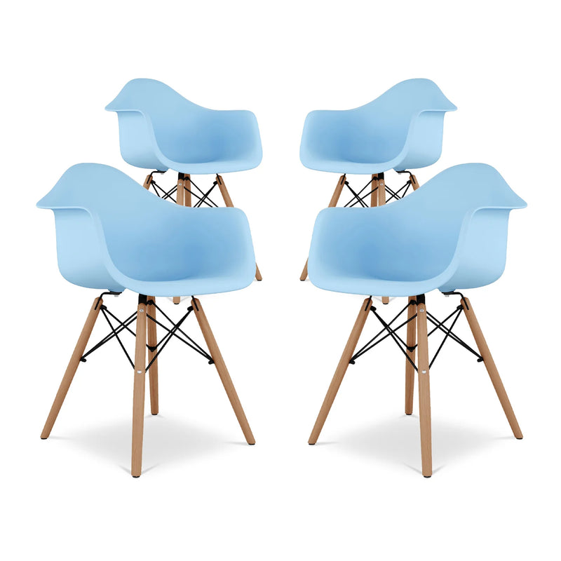 Pyramid Armchair, Blue By World Modern Design | Dining Chairs | Modishstore - 7