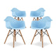 Pyramid Armchair, Blue By World Modern Design | Dining Chairs | Modishstore - 7