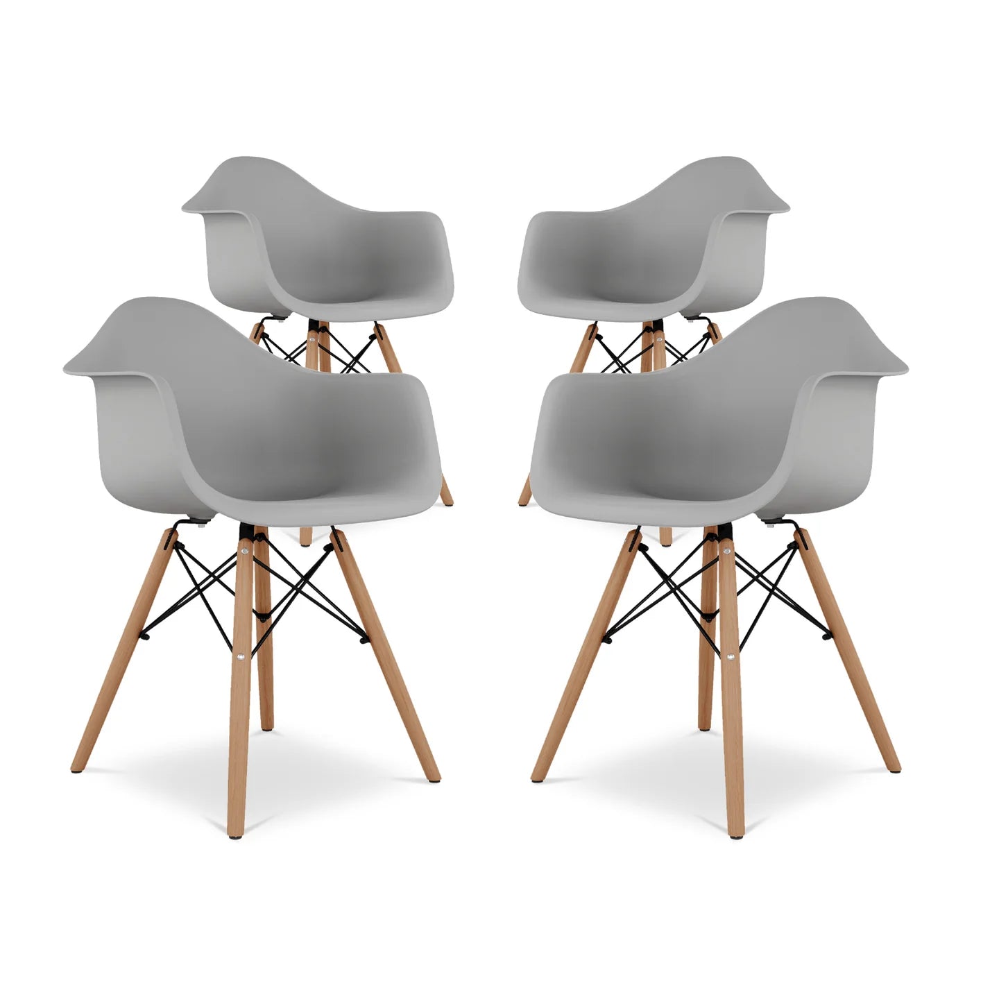 Pyramid Armchair, Gray By World Modern Design | Dining Chairs | Modishstore - 7