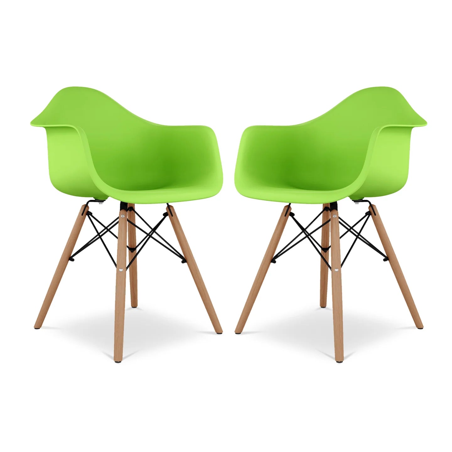 Pyramid Armchair, Green By World Modern Design | Dining Chairs | Modishstore - 6