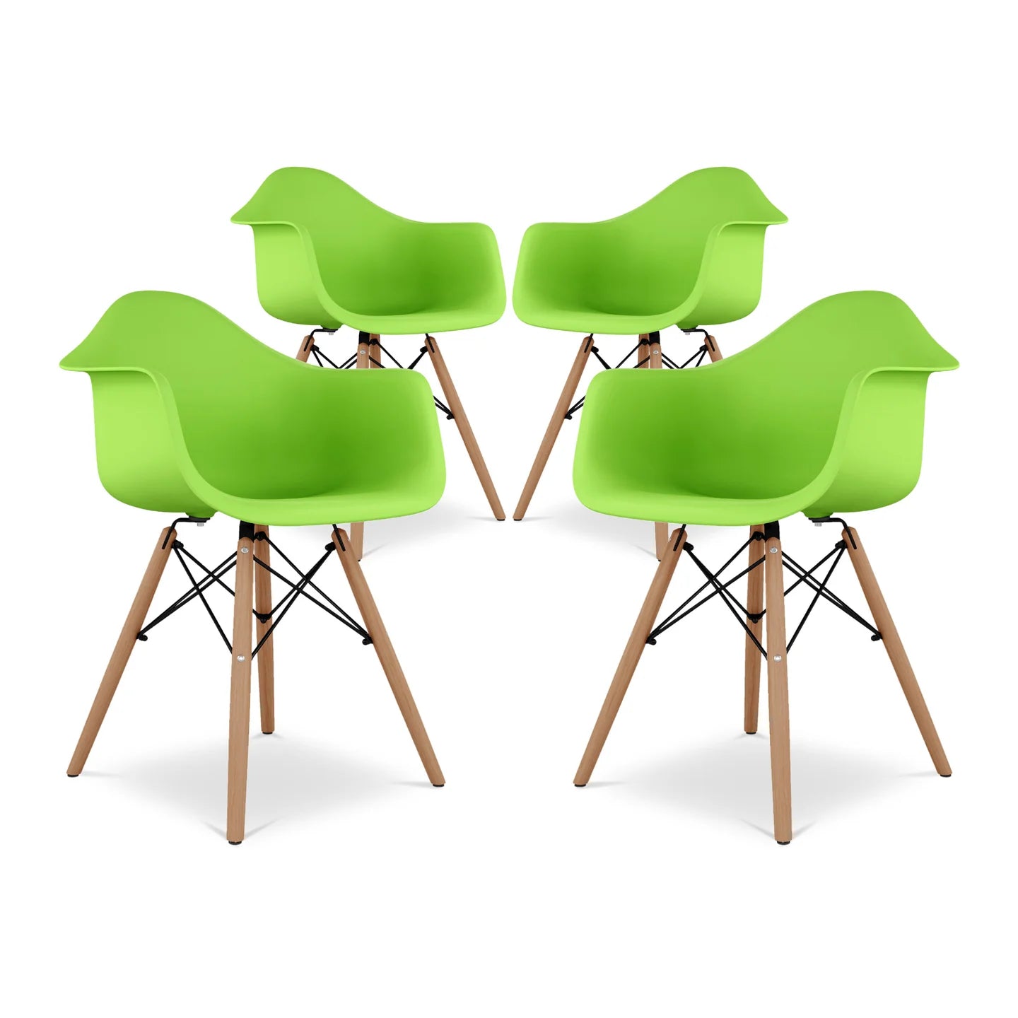 Pyramid Armchair, Green By World Modern Design | Dining Chairs | Modishstore - 7