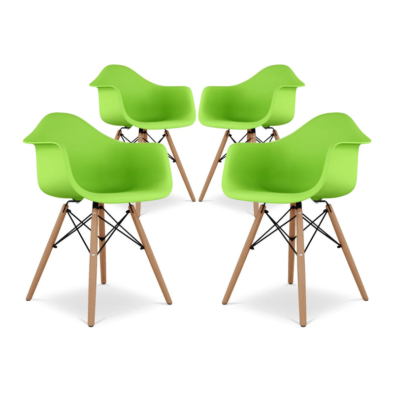 Pyramid Armchair, Green By World Modern Design | Dining Chairs | Modishstore - 7