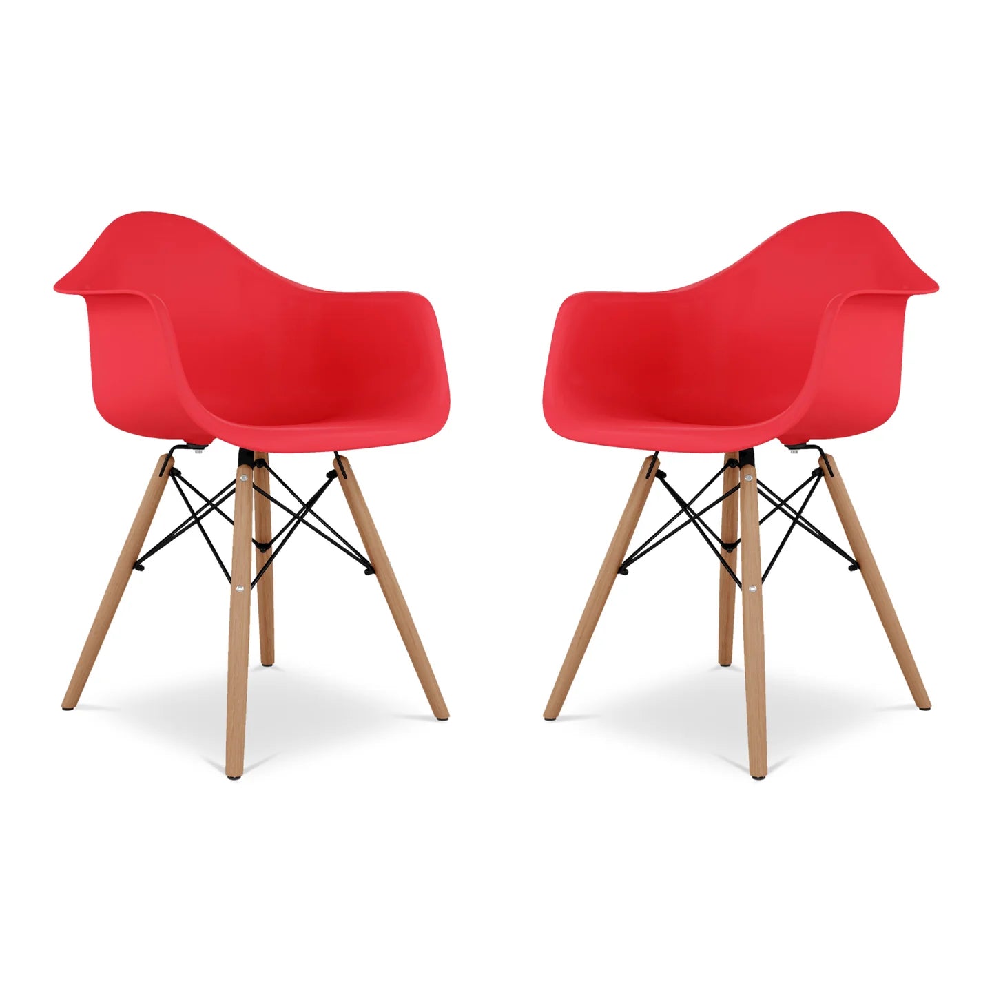 Pyramid Armchair, Red By World Modern Design | Dining Chairs | Modishstore - 6