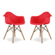 Pyramid Armchair, Red By World Modern Design | Dining Chairs | Modishstore - 6