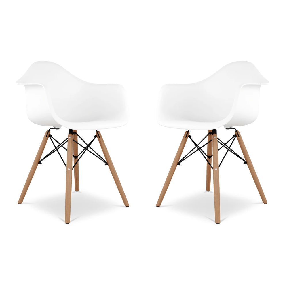 Pyramid Armchair, White By World Modern Design | Dining Chairs | Modishstore - 6