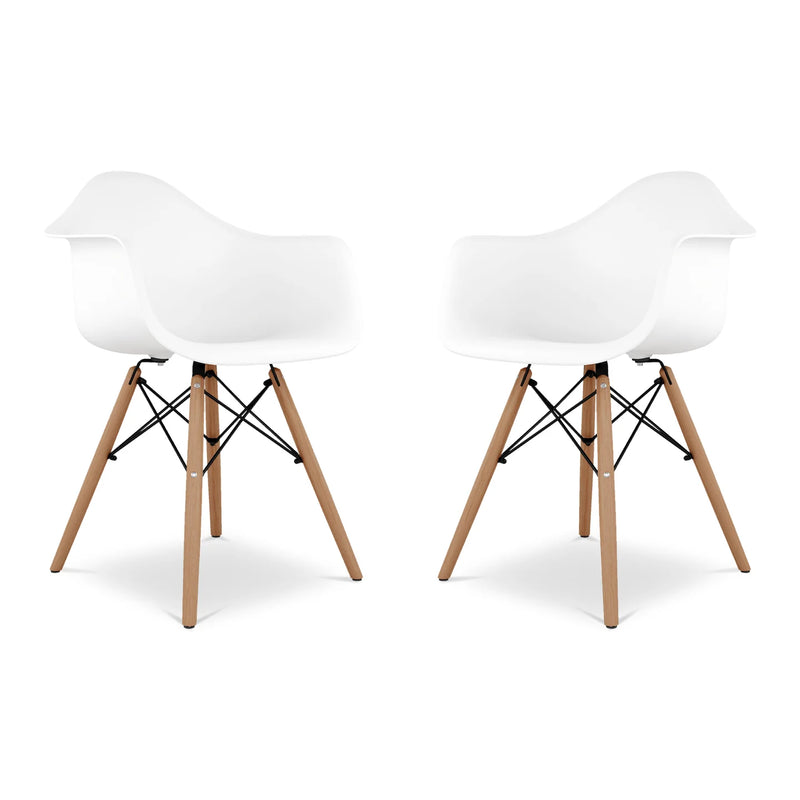 Pyramid Armchair, White By World Modern Design | Dining Chairs | Modishstore - 6