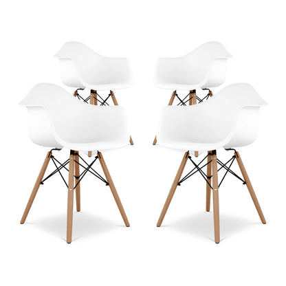 Pyramid Armchair, White By World Modern Design | Dining Chairs | Modishstore - 7