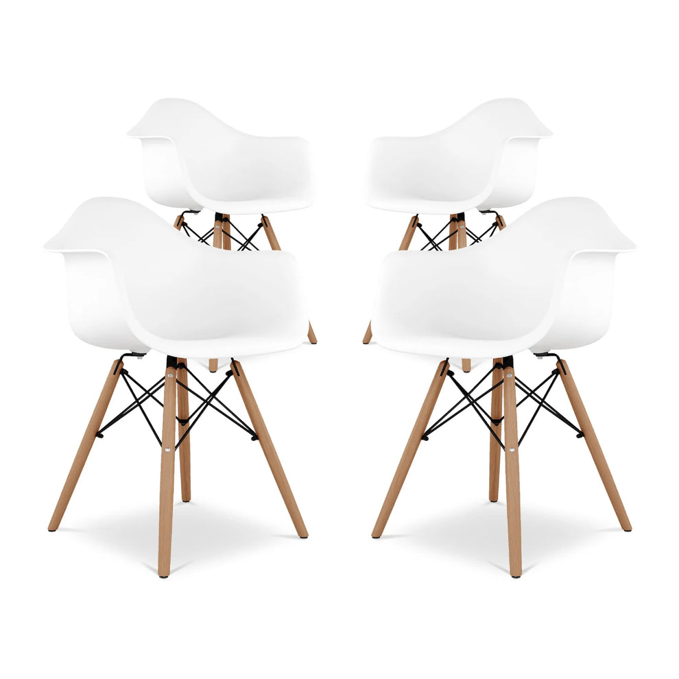 Pyramid Armchair, White By World Modern Design | Dining Chairs | Modishstore - 7