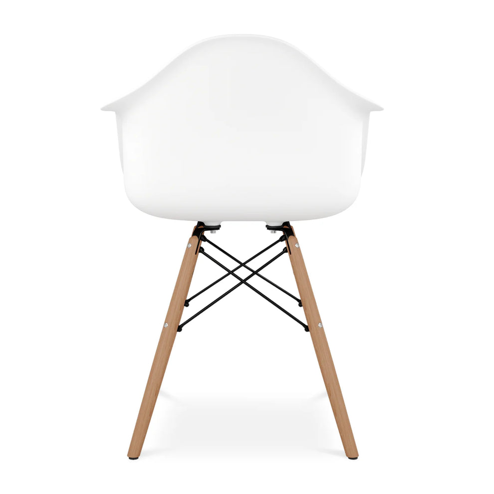 Pyramid Armchair, White By World Modern Design | Dining Chairs | Modishstore - 4