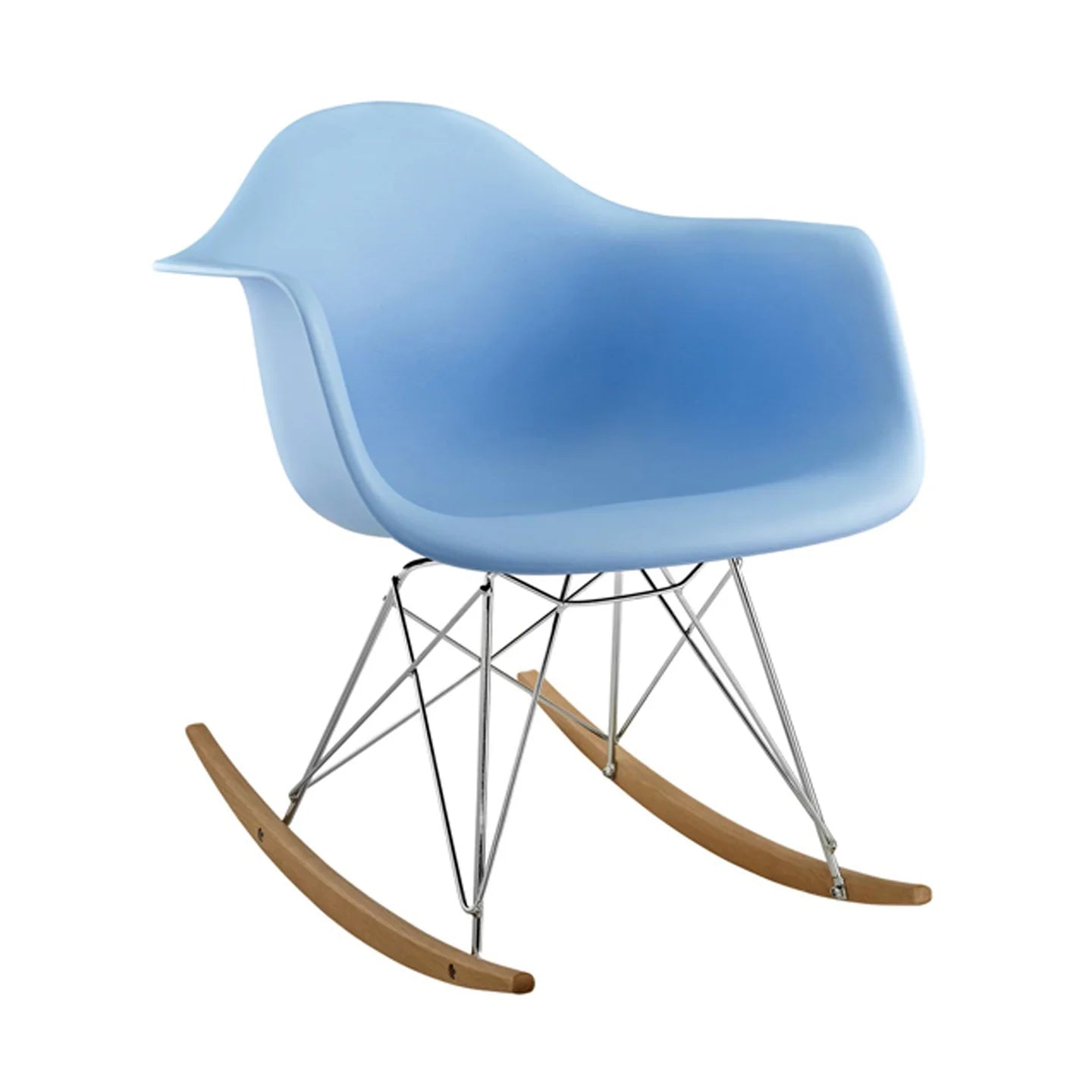 Atoll Rocker Chair, Blue By World Modern Design | Rocking Chairs | Modishstore - 2